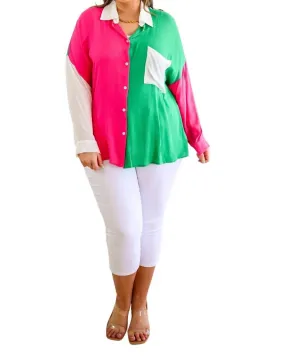 Andree By Unit - Capture the Day Two Toned Button Up