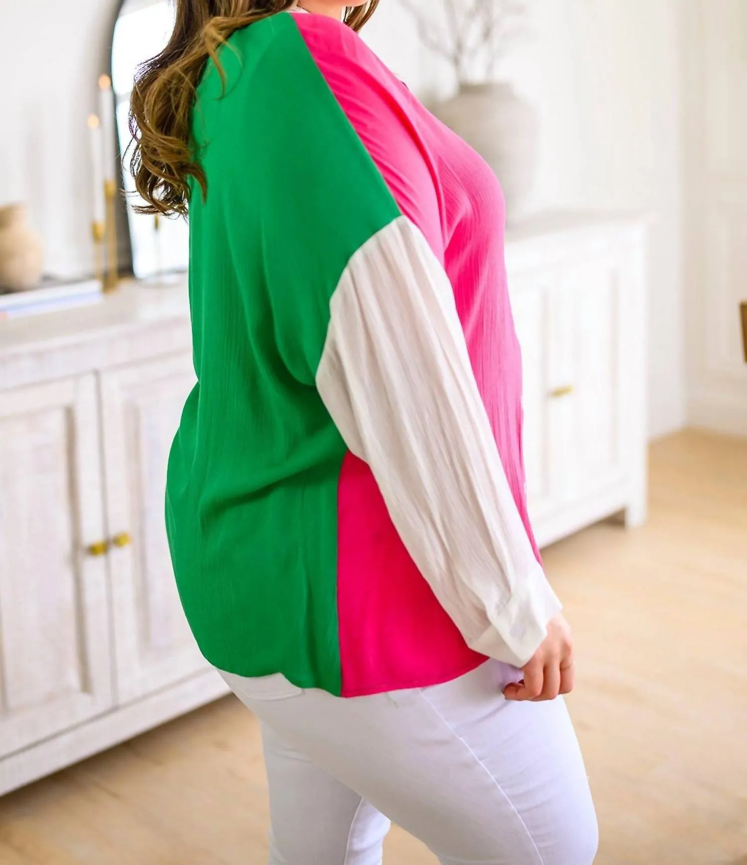 Andree By Unit - Capture the Day Two Toned Button Up