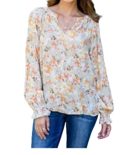 Andree By Unit - Courtney Floral Button Up Top