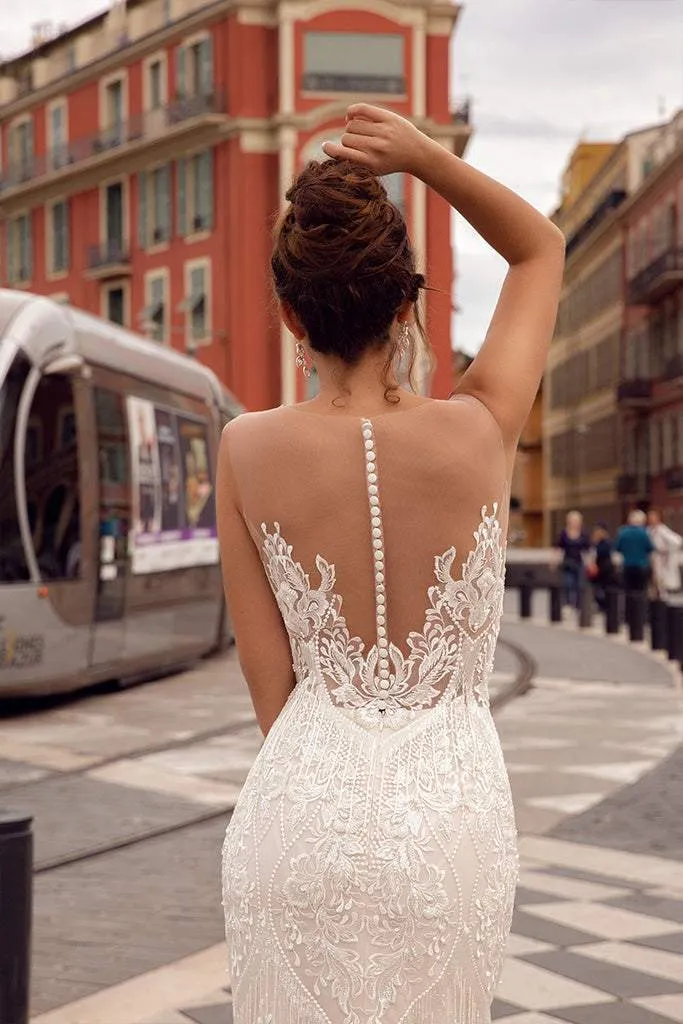 Filmy White Wedding Dress