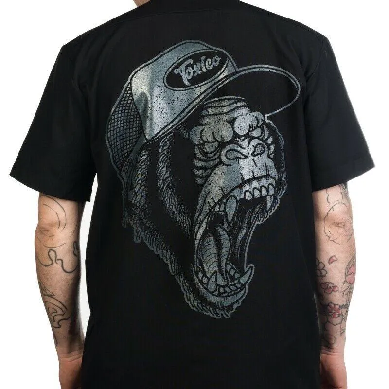 Gorilla Mens Button Up Work Shirt
