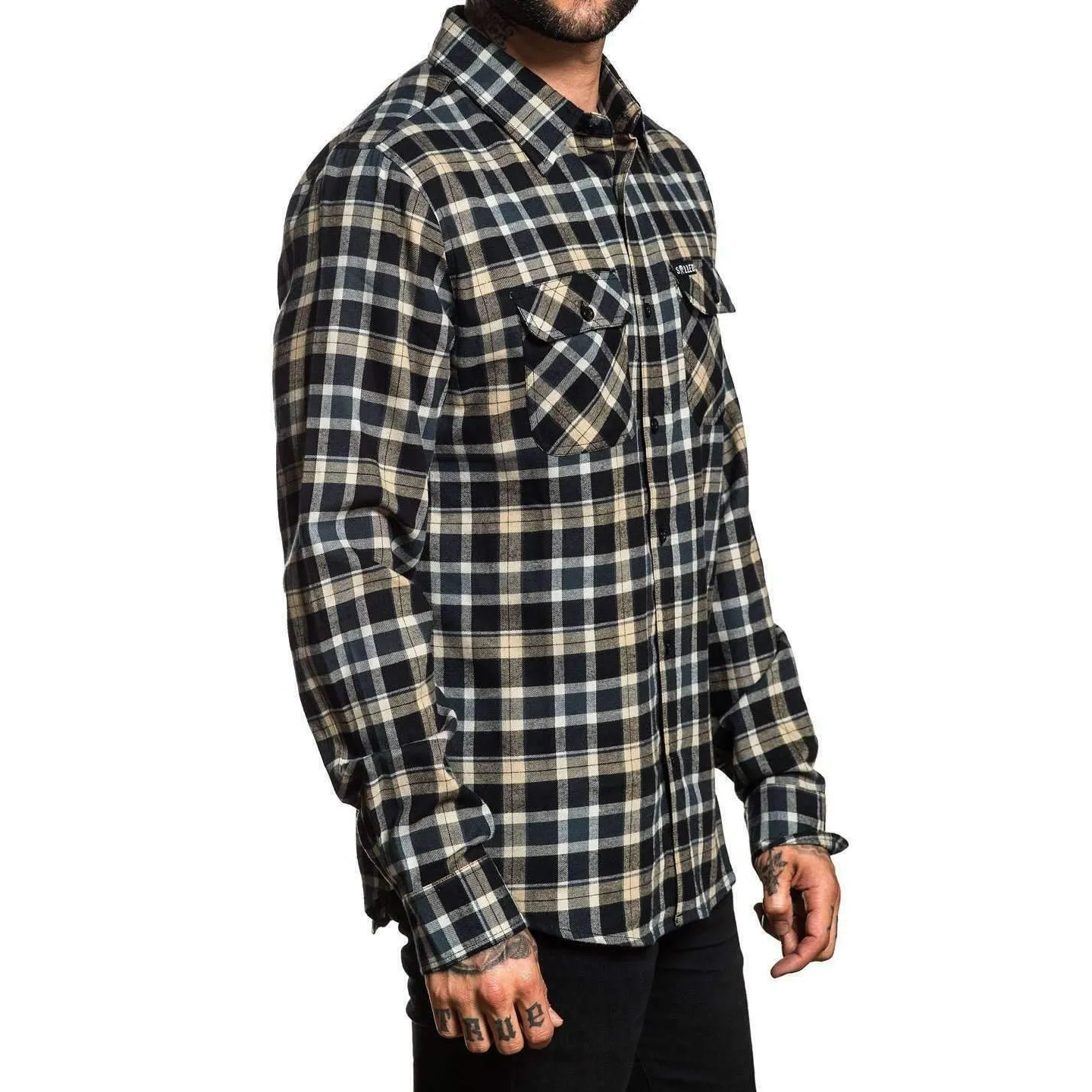 Grime Button Up Long Sleeve Shirt