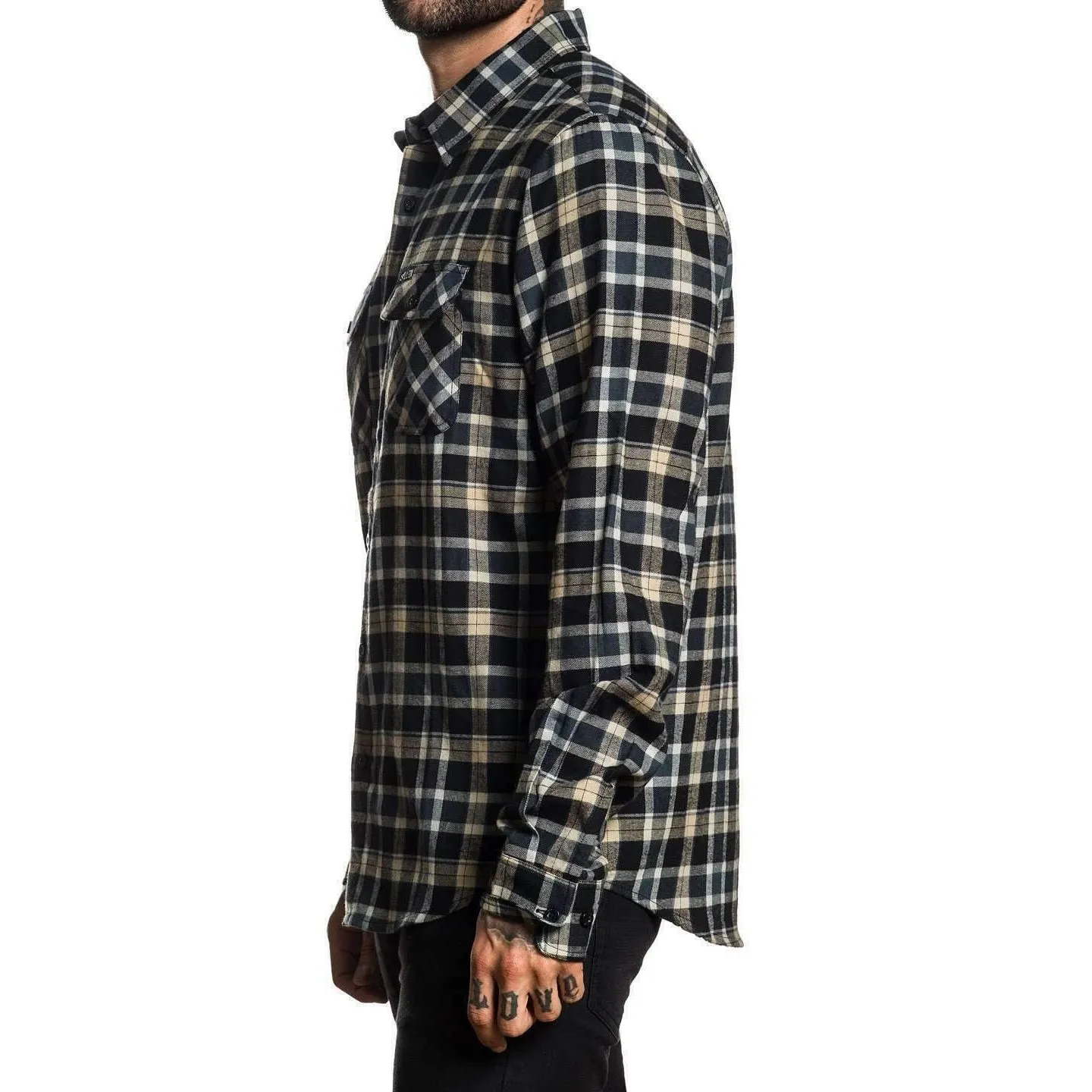 Grime Button Up Long Sleeve Shirt