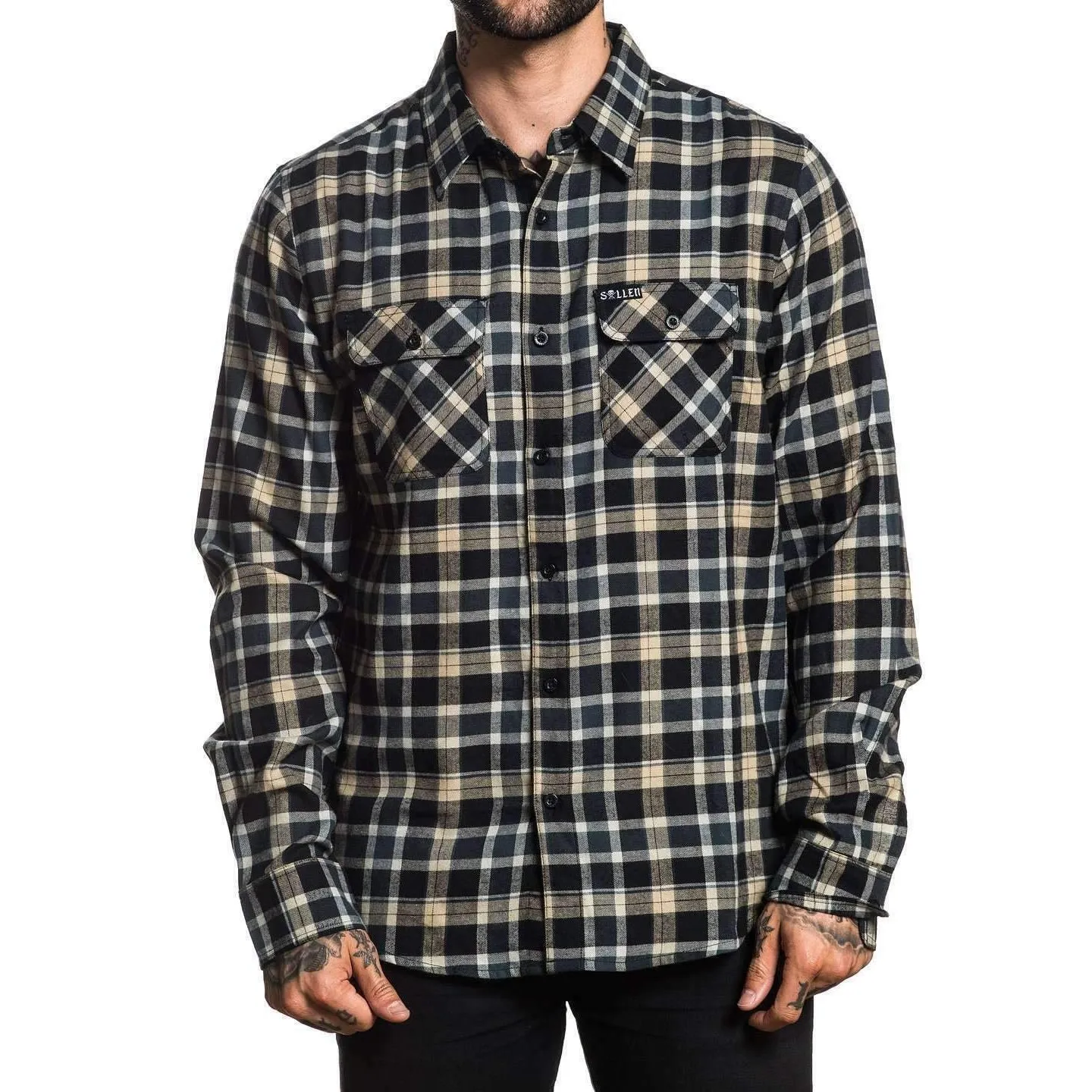 Grime Button Up Long Sleeve Shirt