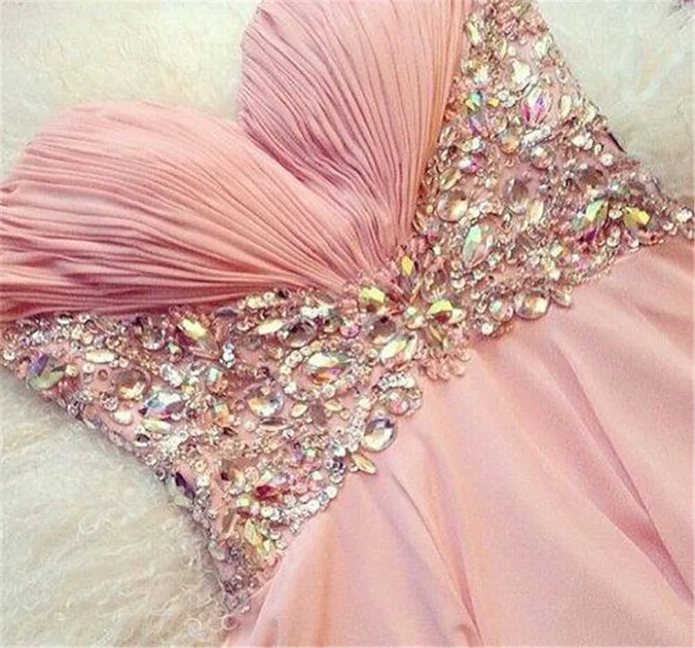 Short Pink Prom Dress,Blush Prom Dress,Jeweled Prom Dress,Charming Prom Dress,Short Homecoming Dress