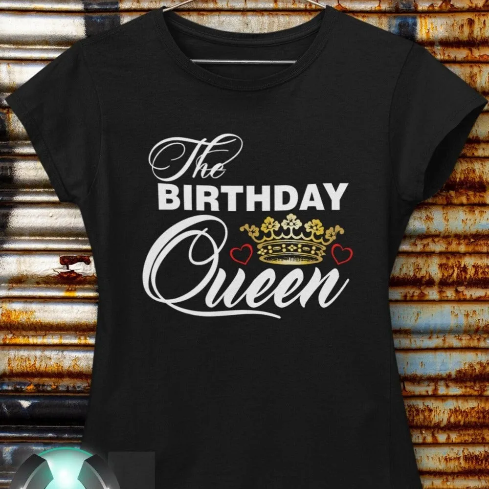 The Birthday Queen T-Shirt, It's my Queen's Birthday shirt (Color Black)