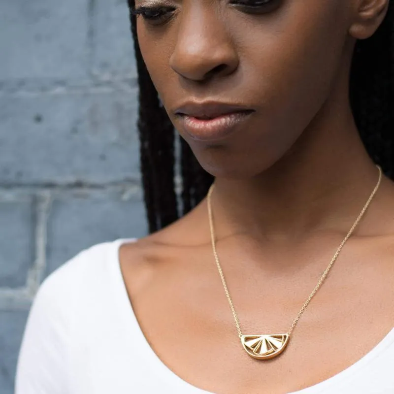 Wedge Necklace, Gold