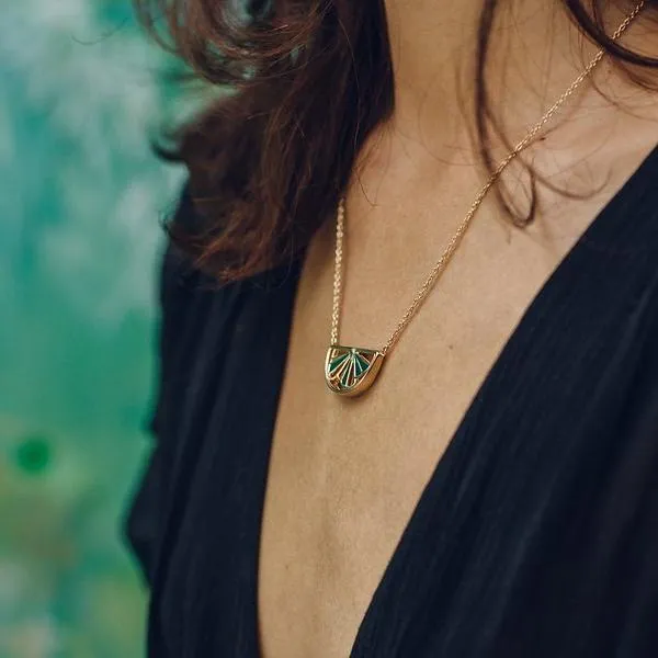 Wedge Necklace, Gold