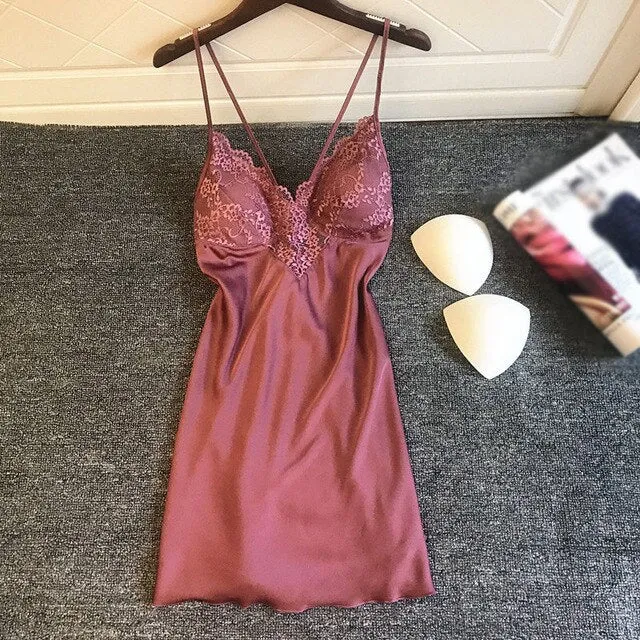 Women Silk Sleep shirt