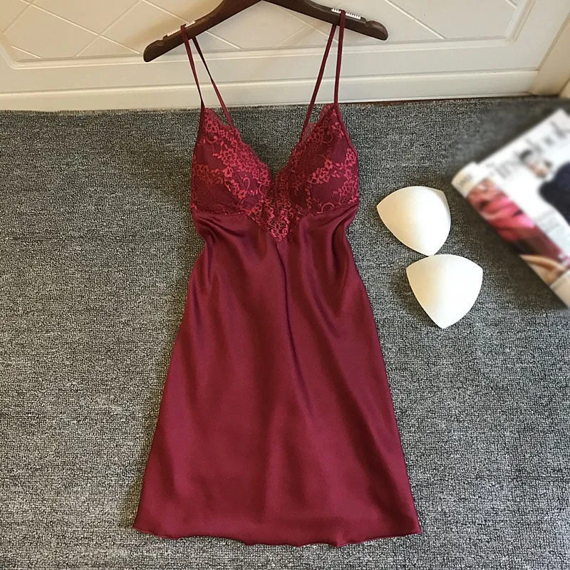 Women Silk Sleep shirt
